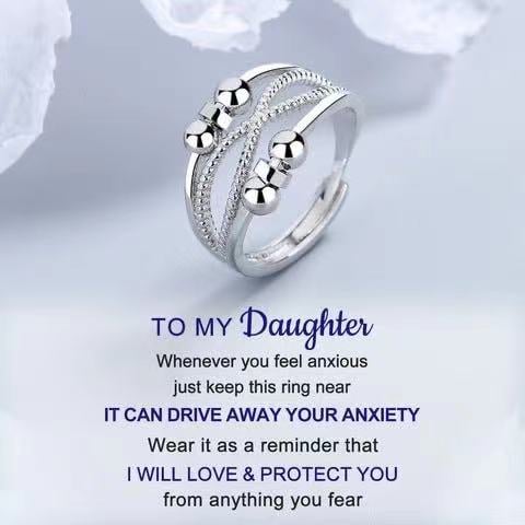 __ Last Day Promotion 49% OFF __For Daughter -  Drive Away Your Anxiety Layer Cross Beads Fidget Ring