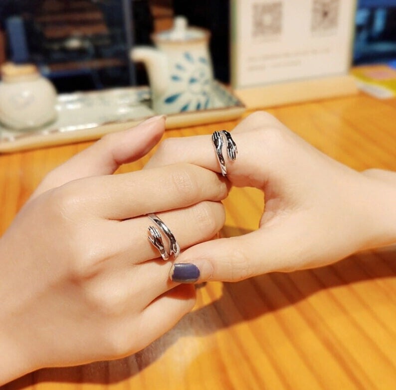 Promotion 49% OFF--__ The best  gift for loved ones__ Love Hug Ring _ Adjustable