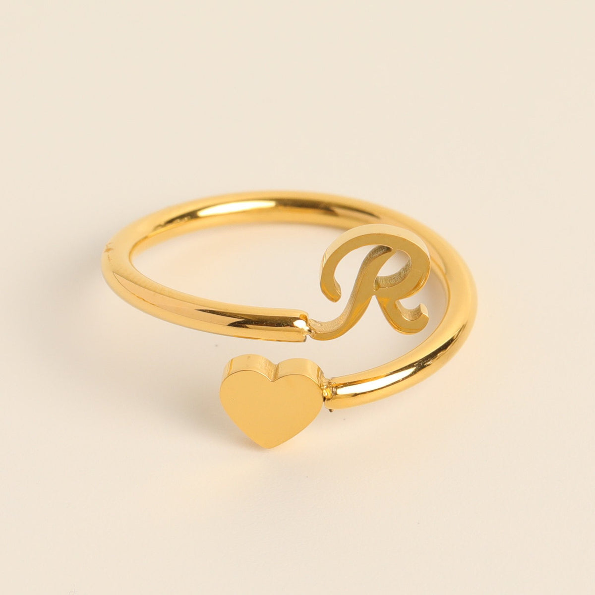__Promotion 48% OFF____To My Granddaughter, Dainty Initial Heart Ring