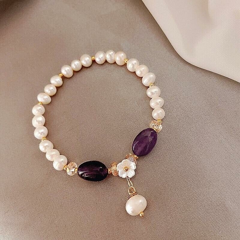 Freshwater Pearl & Stone Bracelet