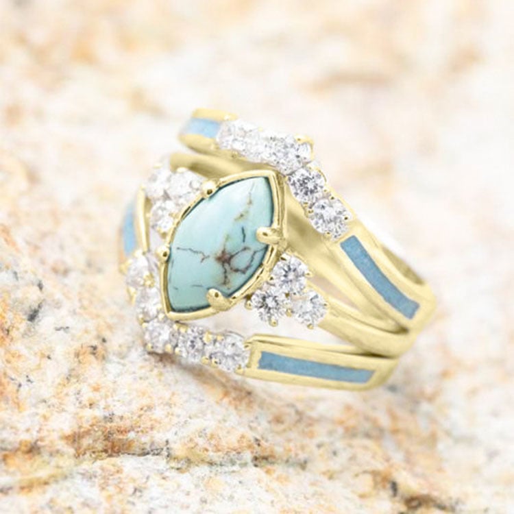 __Last Day SALE- 49% OFF___¤ï_To My Dearest Mother Natural Turquoise Ring