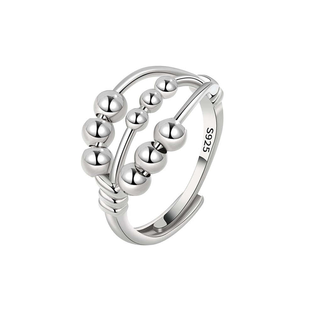 __ Last Day Promotion 49% OFF __For Daughter - Drive Away Your Anxiety Nine Beads Fidget Ring