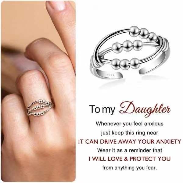 __ Last Day Promotion 49% OFF __For Daughter - Drive Away Your Anxiety Nine Beads Fidget Ring