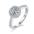 Four Prong Round CVD Diamond Ring-D color VVS - supskart