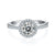Four Prong Round CVD Diamond Ring-D color VVS - supskart