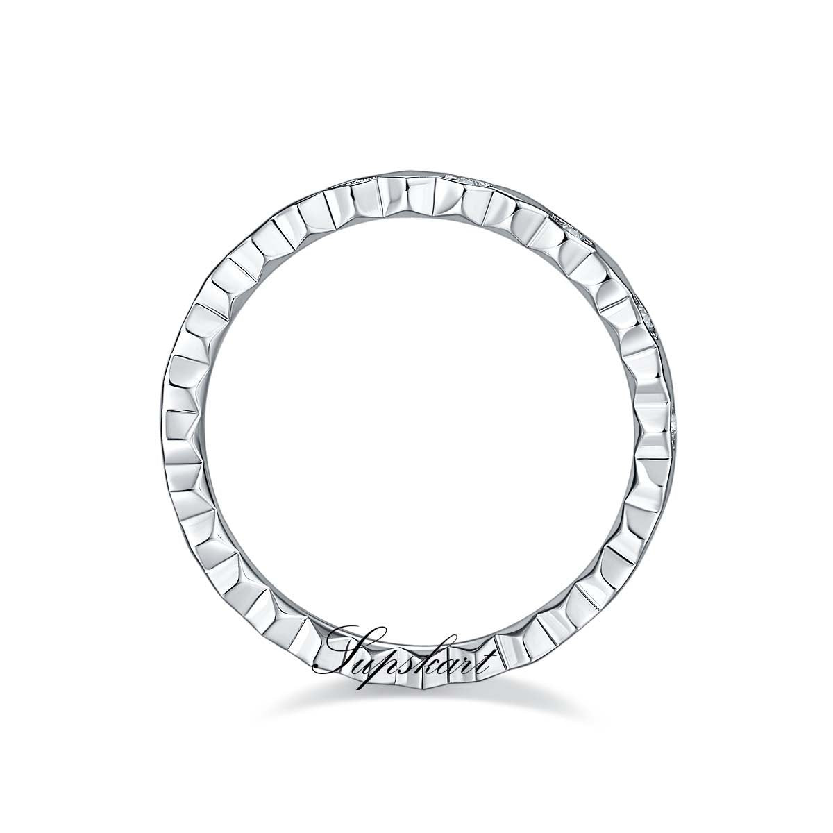 Honeycomb Single CVD Diamonds Ring-D color VVS - supskart