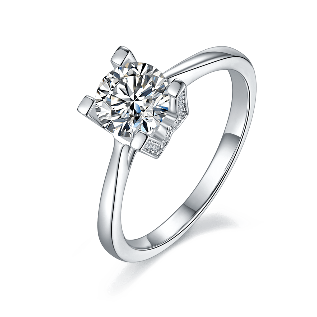 HW Letter CVD Diamonds Ring-D color VVS - supskart