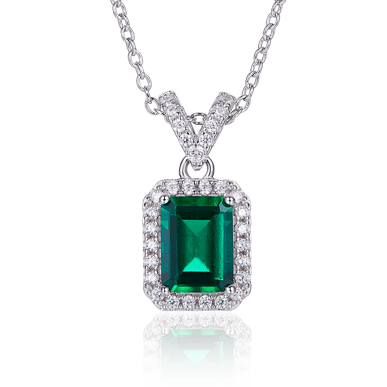 Lab Created Classic Sterling Silver Necklace - supskart