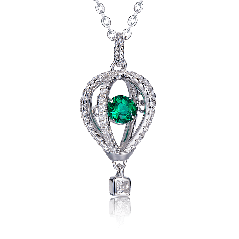 Lab Created Crown Sterling Silver Necklace - supskart