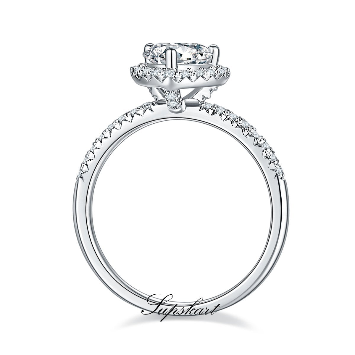 "Love Forever" CVD Diamond Ring-D color VVS - supskart