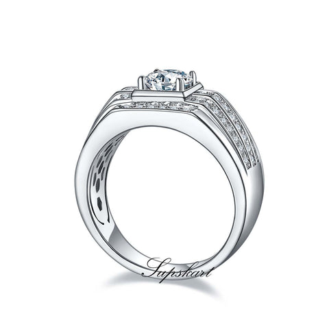 Luxury Delicate Men's CVD Diamonds Ring - supskart