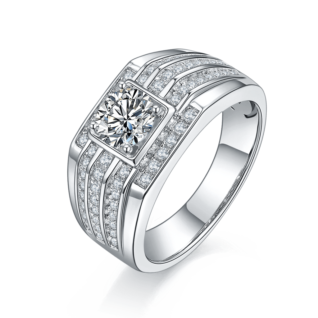 Luxury Delicate Men's CVD Diamonds Ring - supskart