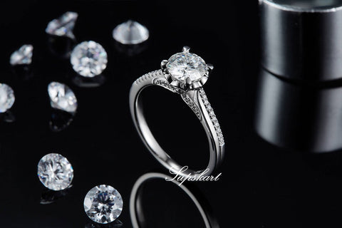 Mermaid CVD Diamond Ring-D color VVS - supskart