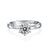 Micro Inlay Six Prong Solitaire CVD Diamond Ring-D color VVS - supskart