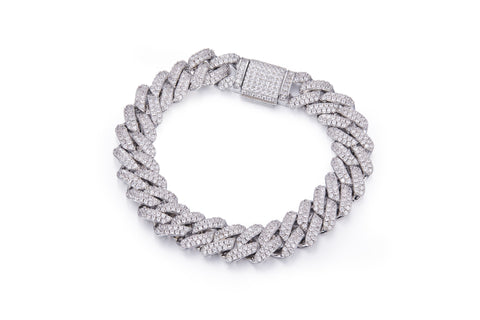 10mm Width Supskart CVD Diamond Cuban Link Necklace