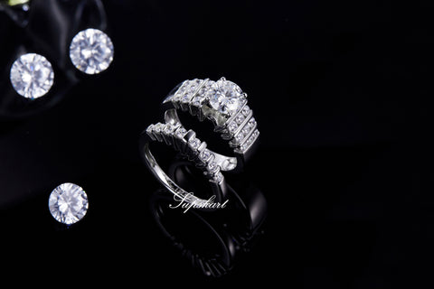 Supskart CVD Diamond Bridal Ring Sets- SUP017