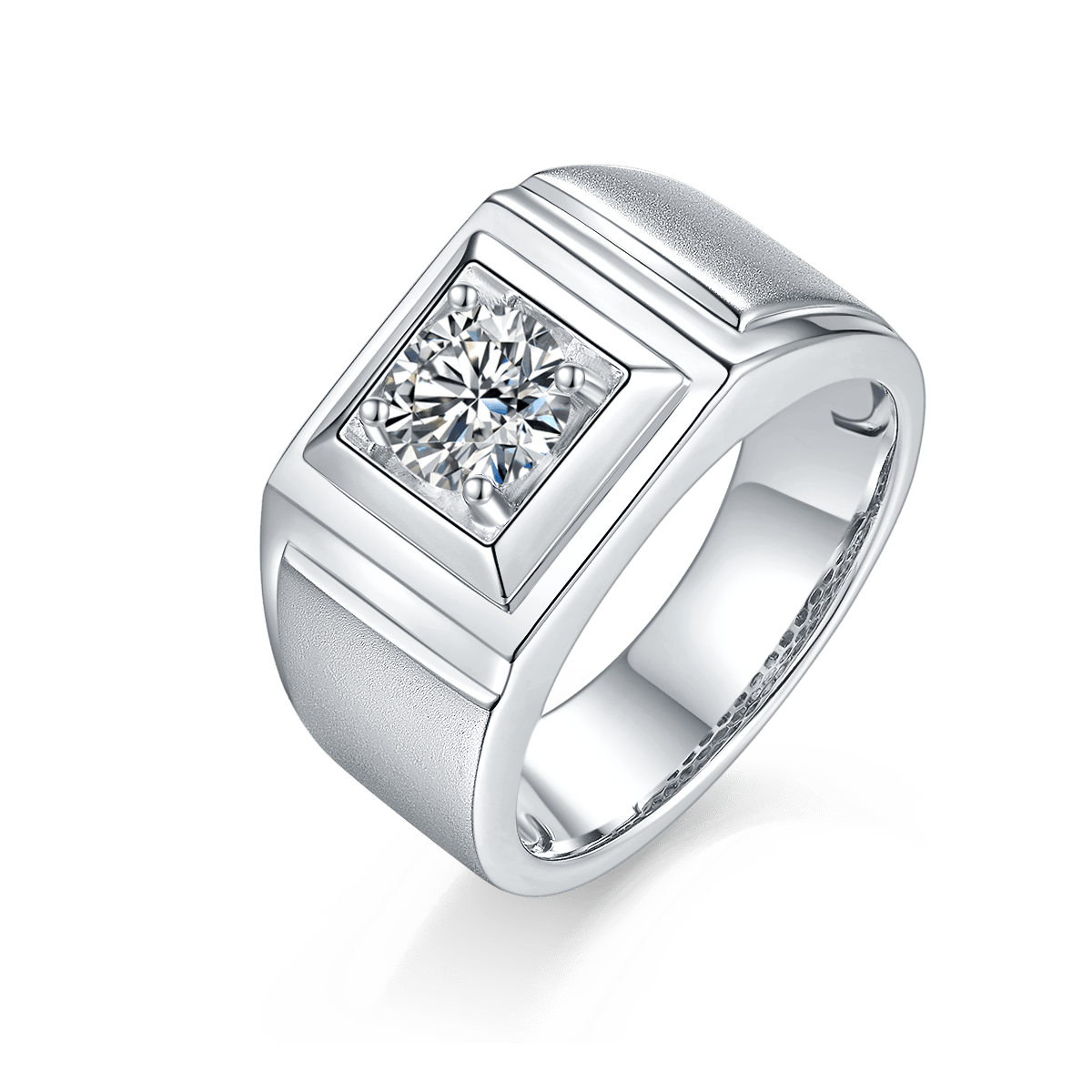 Simple Design Men's CVD Diamond Ring - supskart