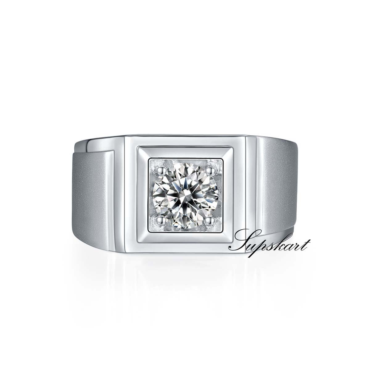 Simple Design Men's CVD Diamond Ring - supskart