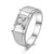 Simple Style Matt CVD Diamonds Men's Ring - supskart