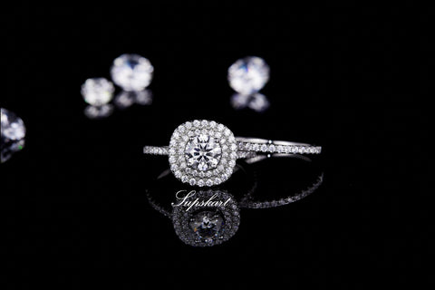 Supskart CVD Diamond Bridal Ring Sets- SUP001 - supskart