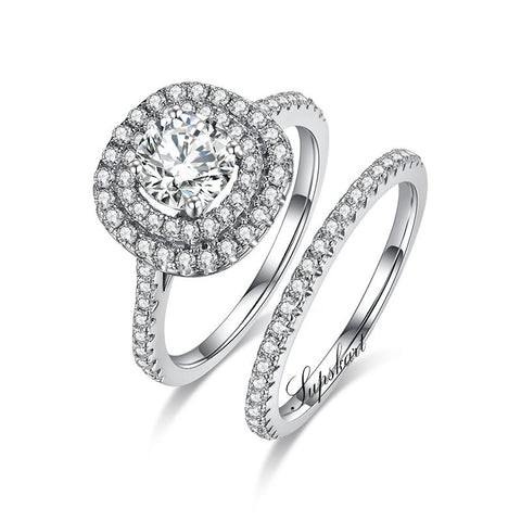 Supskart CVD Diamond Bridal Ring Sets- SUP001 - supskart