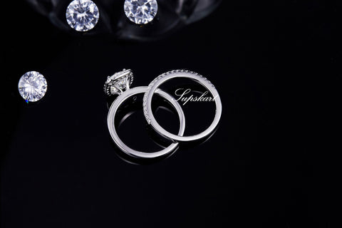 Supskart CVD Diamond Bridal Ring Sets- SUP002 - supskart