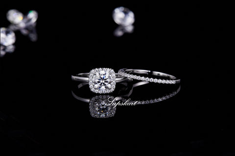 Supskart CVD Diamond Bridal Ring Sets- SUP002 - supskart