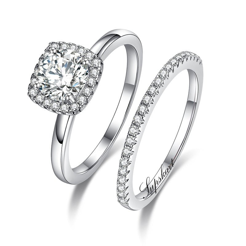 Supskart CVD Diamond Bridal Ring Sets- SUP002 - supskart