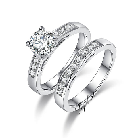 Supskart CVD Diamond Bridal Ring Sets- SUP004 - supskart