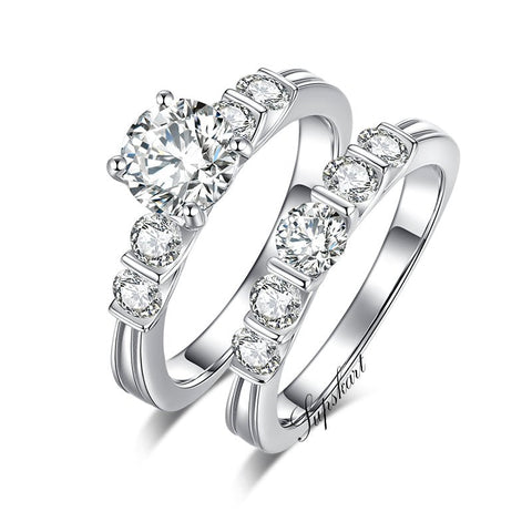 Supskart CVD Diamond Bridal Ring Sets- SUP005 - supskart