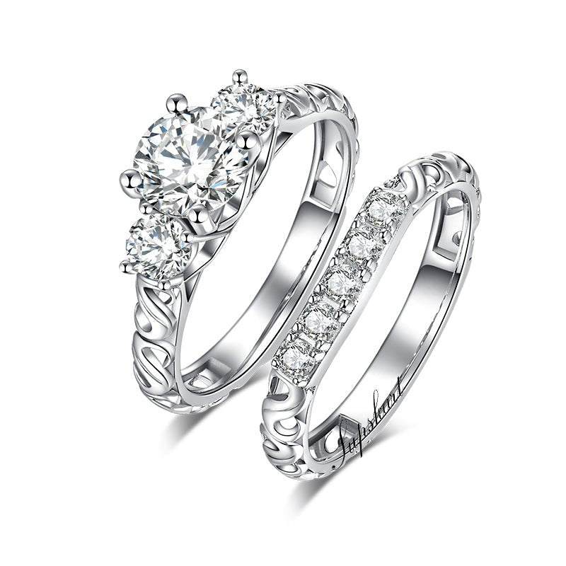 Supskart CVD Diamond Bridal Ring Sets- SUP009 - supskart