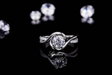 Supskart CVD Diamond Bridal Ring Sets- SUP011 - supskart