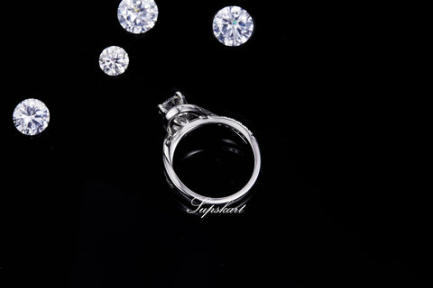 Supskart CVD Diamond Bridal Ring Sets- SUP011 - supskart