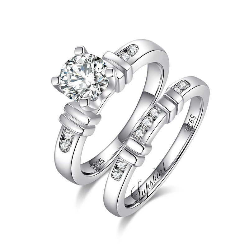 Supskart CVD Diamond Bridal Ring Sets- SUP013 - supskart