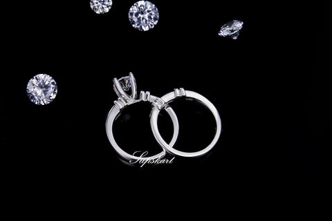 Supskart CVD Diamond Bridal Ring Sets- SUP013 - supskart