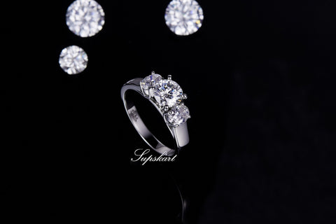 Supskart CVD Diamond Bridal Ring Sets- SUP015 - supskart