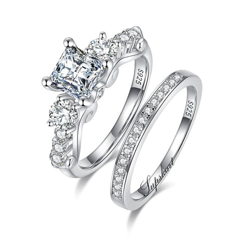 Supskart CVD Diamond Bridal Ring Sets- SUP016 - supskart