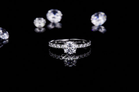 Supskart CVD Diamond Bridal Ring Sets- SUP019 - supskart