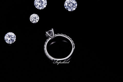 Supskart CVD Diamond Bridal Ring Sets- SUP019 - supskart