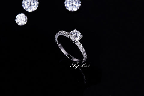 Supskart CVD Diamond Bridal Ring Sets- SUP019 - supskart