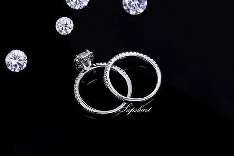 Supskart CVD Diamond Bridal Ring Sets- SUP020 - supskart