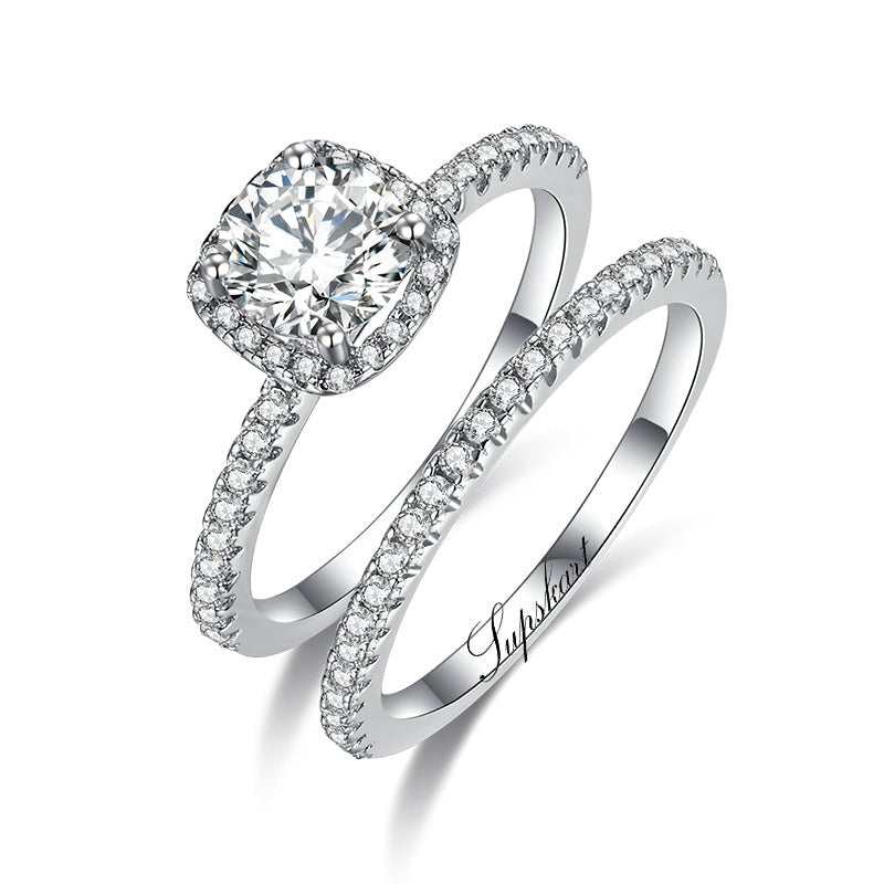 Supskart CVD Diamond Bridal Ring Sets- SUP020 - supskart