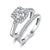 Supskart CVD Diamond Bridal Ring Sets- SUP023 - supskart