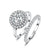 Supskart CVD Diamond Bridal Ring Sets- SUP024 - supskart