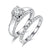 Supskart CVD Diamond Bridal Ring Sets- SUP027 - supskart