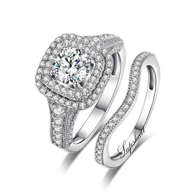 Supskart CVD Diamond Bridal Ring Sets- SUP029 - supskart