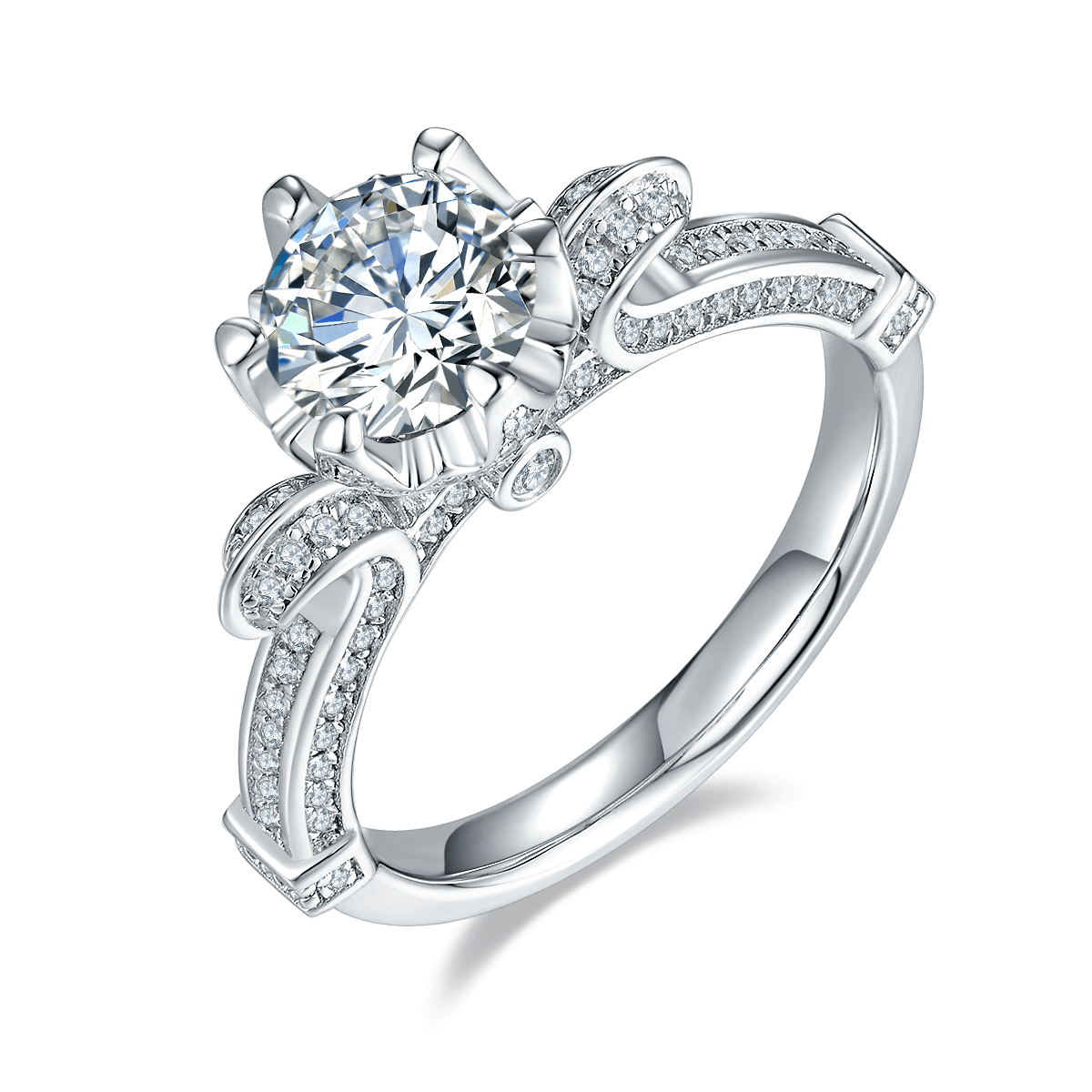 Swan Lake CVD Diamond Ring-D color VVS - supskart