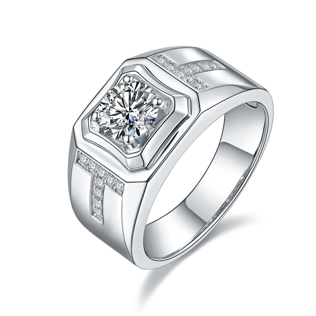 T Style Design Men's CVD Diamonds Ring - supskart