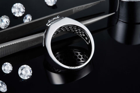 T Style Design Men's CVD Diamonds Ring - supskart