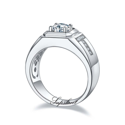 T Style Design Men's CVD Diamonds Ring - supskart